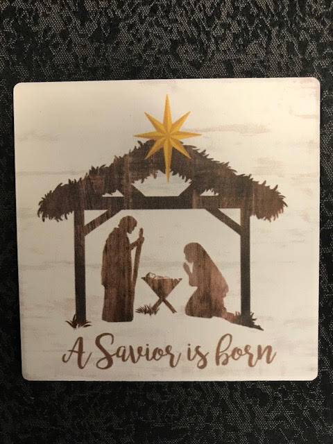 A savior is Born coaster